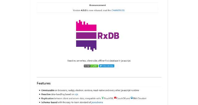 WebDesign Une base de données sans serveur codée en JavaScript - rxdb