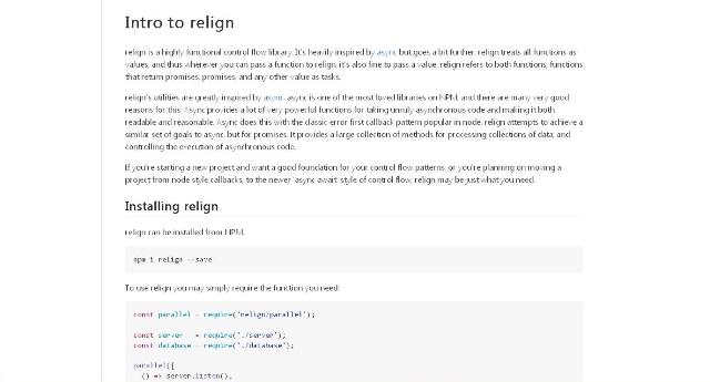 WebDesign Une bibliothèque JavaScript pour contrôller les flux de données - Relign