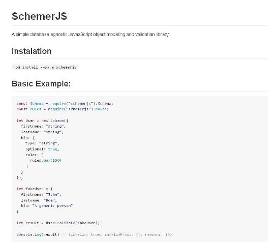 WebDesign Une bibliothèque JavaScript pour la validation de données - Schemer.js