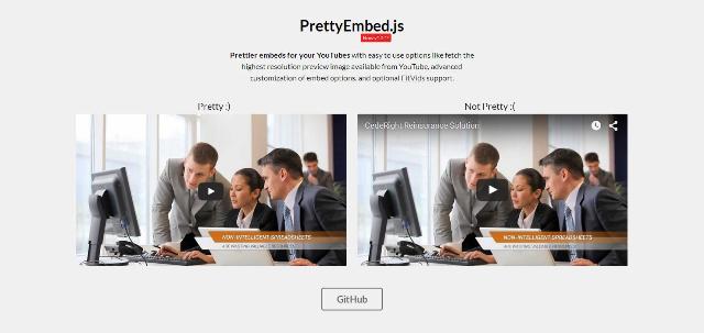 WebDesign Une bibliothèque JavaScript pour un meilleur rendu de vos vidéos YouTube - PrettyEmbed