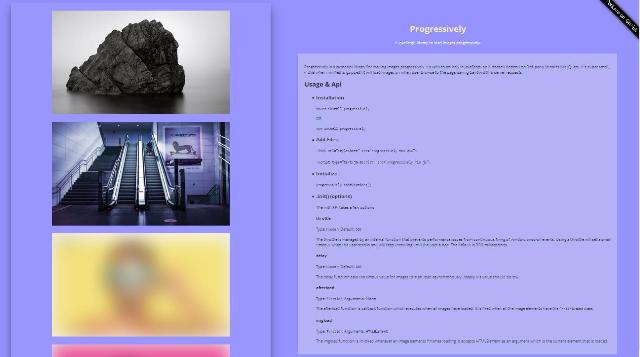 WebDesign Une bibliothèque JavaScript qui charge les images progressivement - Progressively