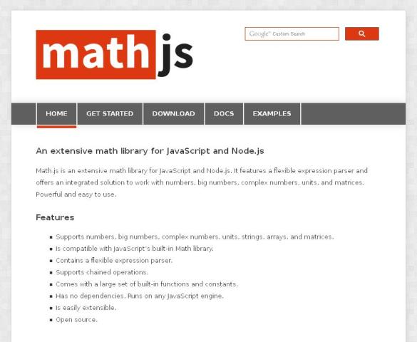WebDesign Une bibliothèque impressionnante de Math pour JavaScript et Node - MathJS