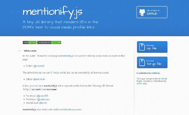 WebDesign Une bibliothèque pour simplifier la gestion des profiles des réseaux sociaux - mentionify