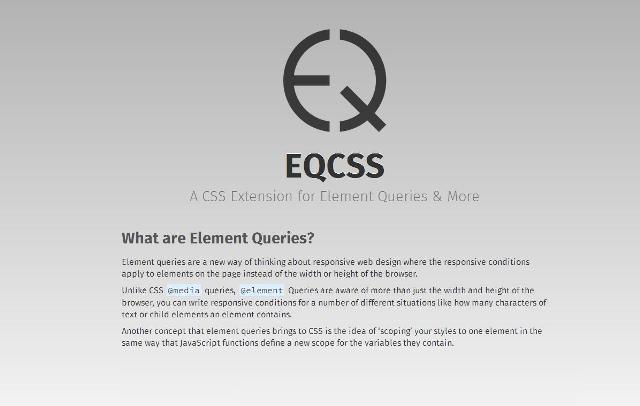 WebDesign Une extension CSS pour améliorer laffichage des sites web adaptatifs - EQCSS