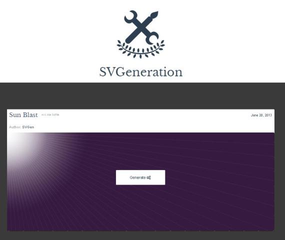 WebDesign Une galerie de modèles SVG gratuits - SVGeneration