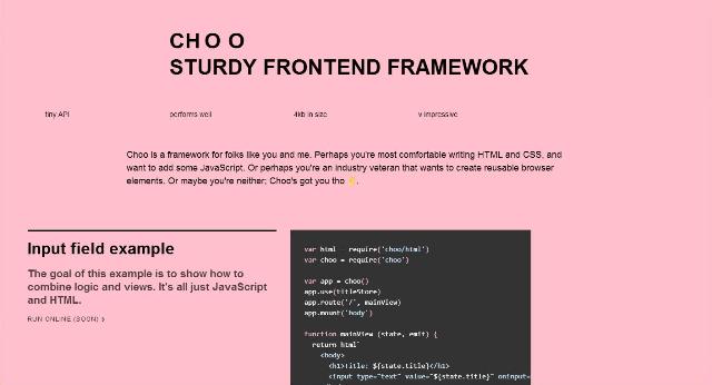 WebDesign Une micro API JavaScript pour développer vos applications - CHOO