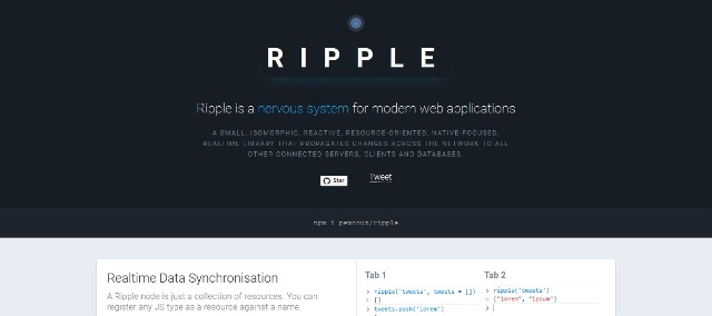 WebDesign Une petite bibliothèque pour vos applications ou sites web temps réels - Ripple