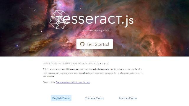 WebDesign Une reconnaissance décriture pour 62 langues codé en JavaScript - Tesseract.js