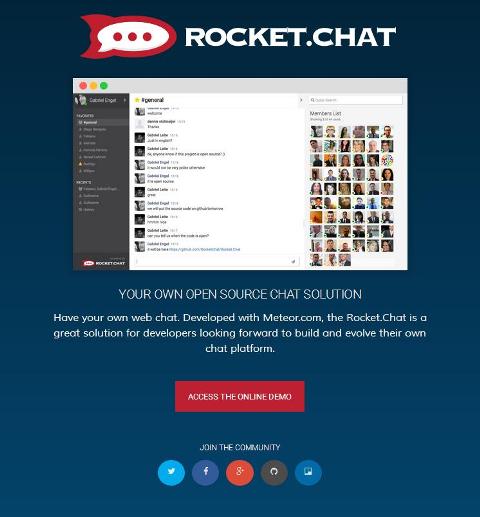 WebDesign Une solution de chat open source complète - Rocket.Chat