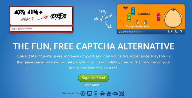 WebDesign  Une alternative Fun pour les Captchas - PlayThru