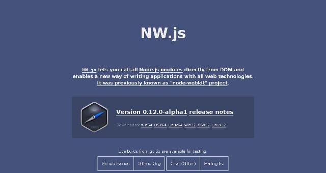 WebDesign node-webkit devient NW.js