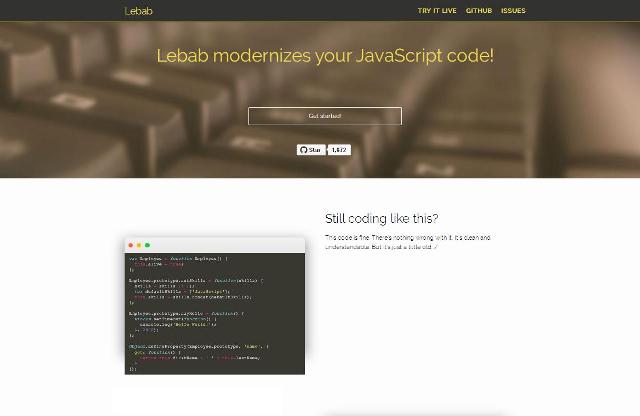 WebDesign traduisez vos anciens Script JavaScript ES5 en ES6 - Lebab