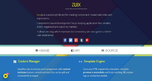 WebDesign une bibliothèque JavaScript pour la création de sites Web et dapplications modulaires - Zuix