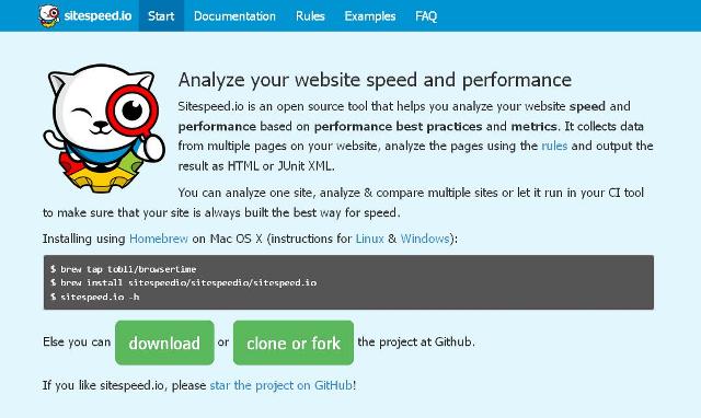 webDesign Analyser vitesse et la performance de votre site - sitespeed.io